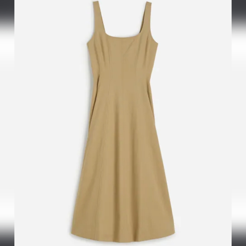 Madewell Petite Seamed Squareneck Mariah Midi Dress NWT - P4